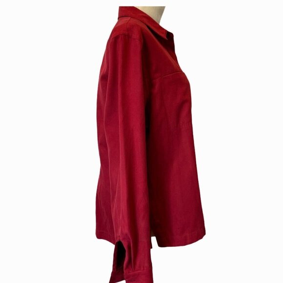 Northern Reflections Red Soft Button Up Shirt - Picture 3 of 10